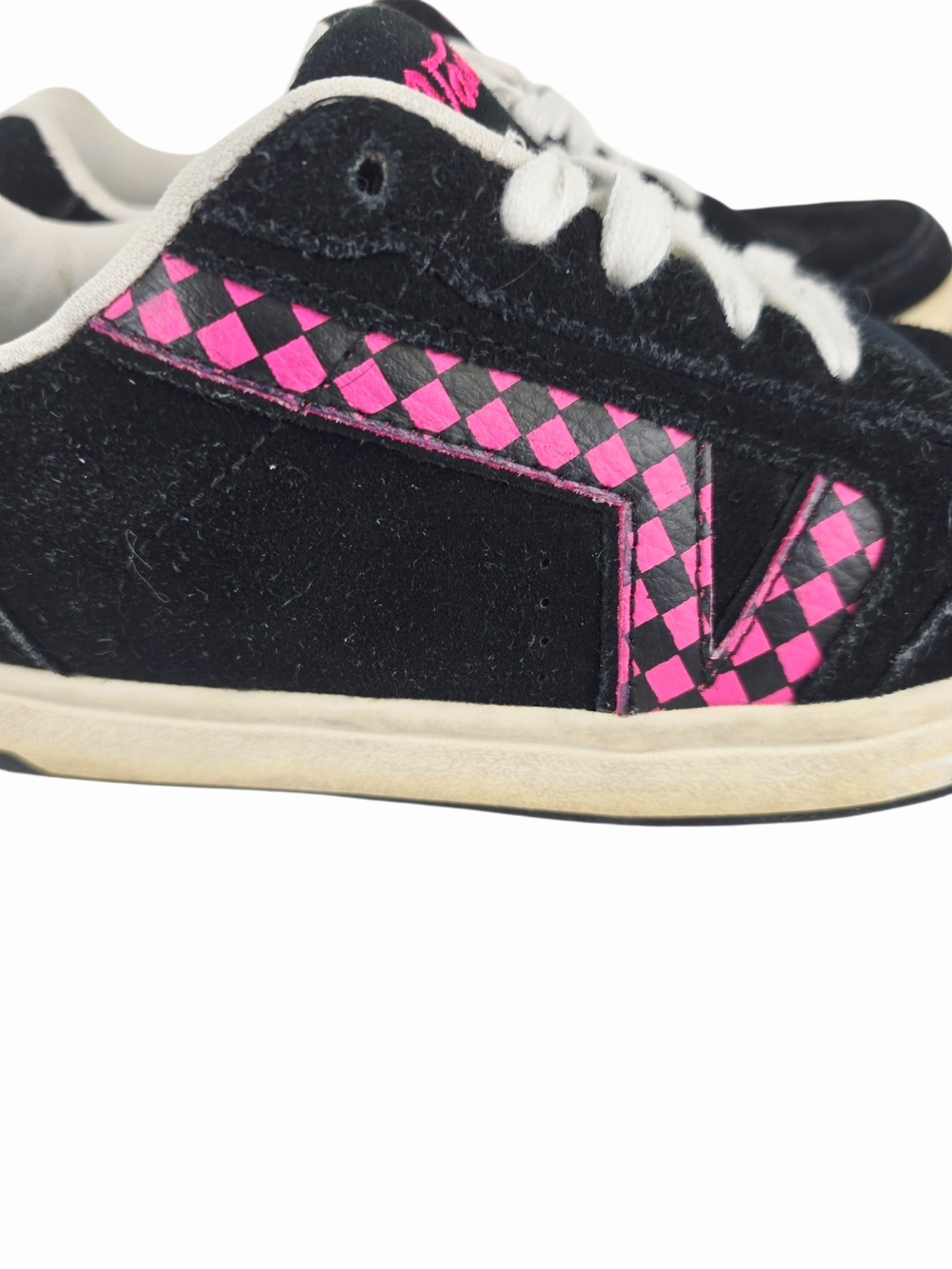 Vans Women's Black & Pink Checkerboard Low-Top Sneakers - Picture 10 of 13